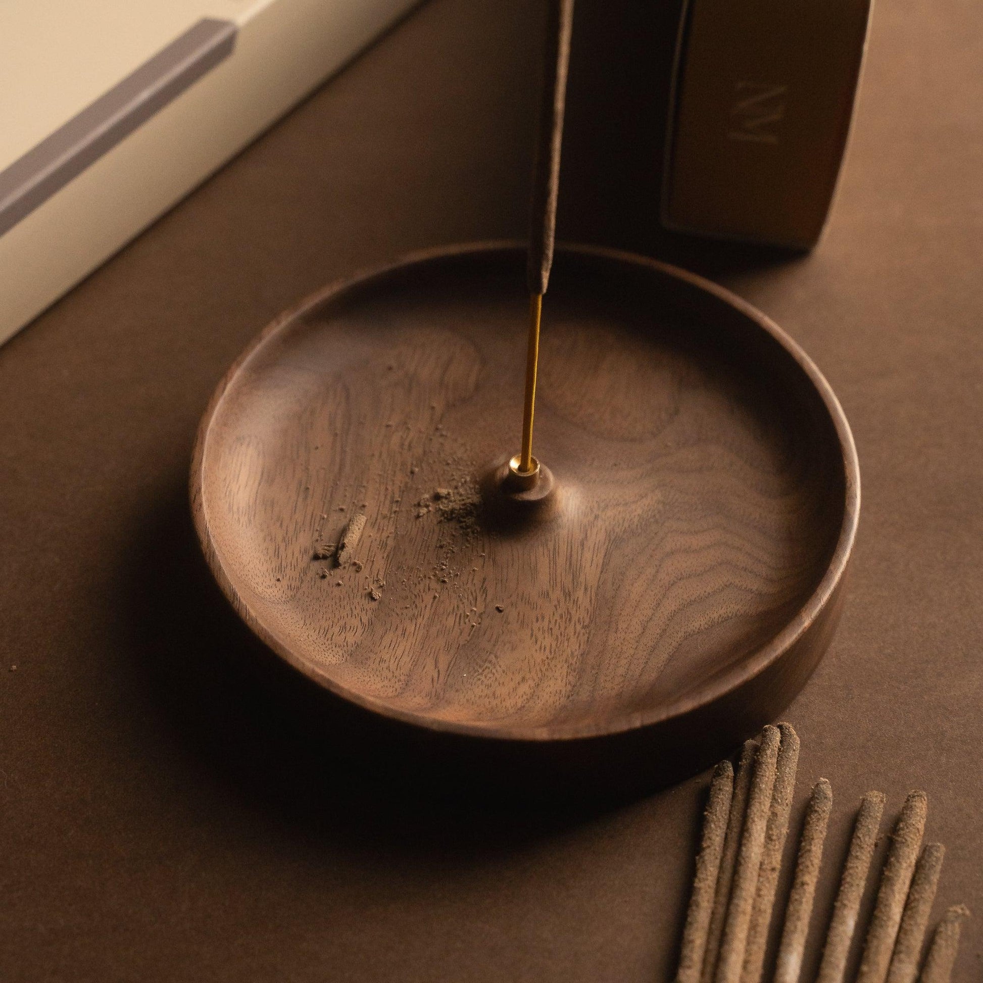 Walnut Incense Holder