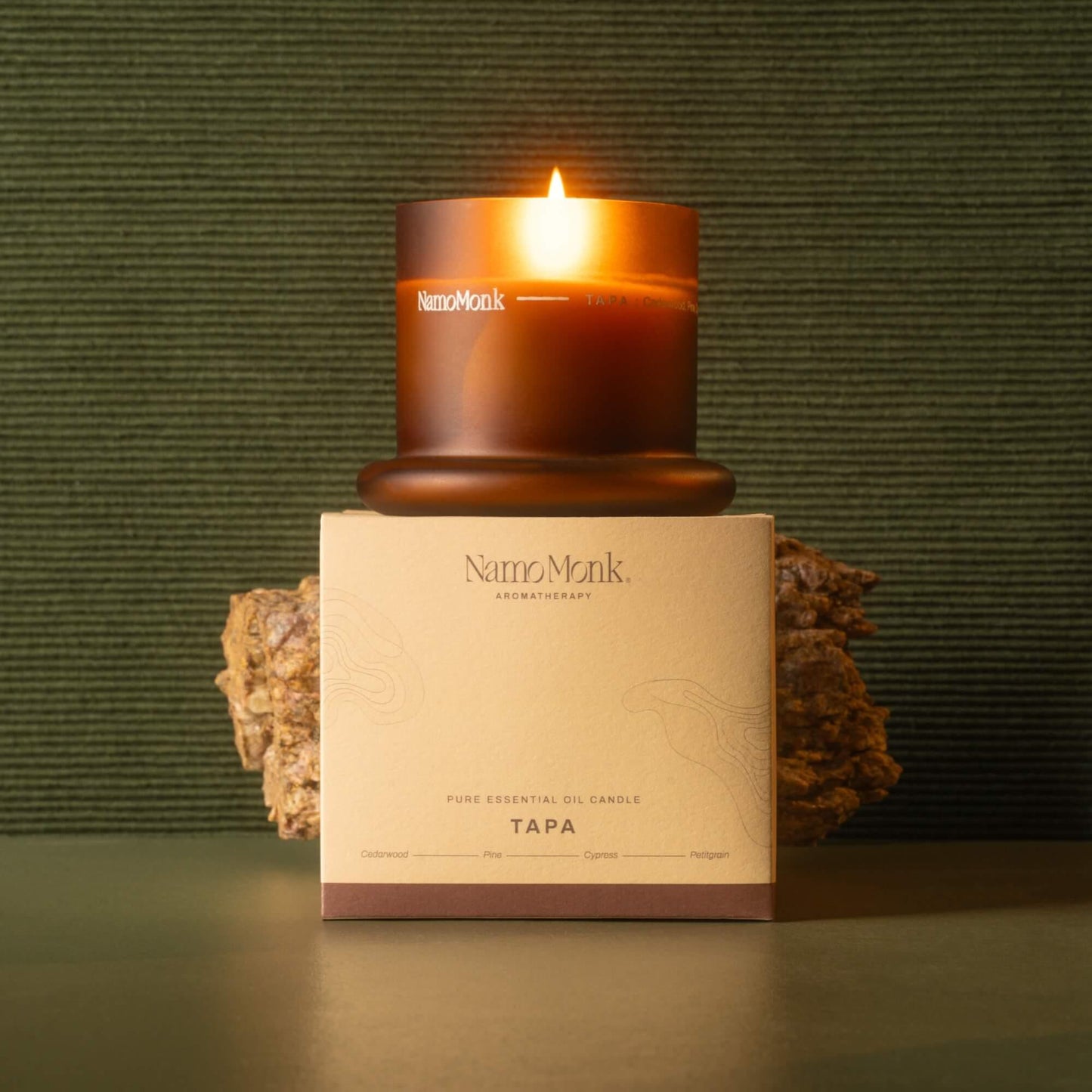 Tapa Essential Oil Candle - NamoMonk